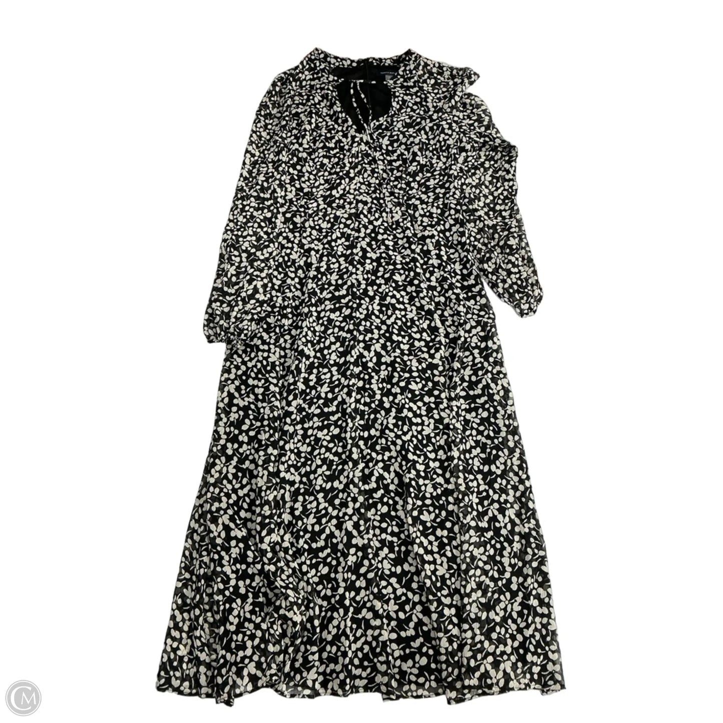 Dress Casual Maxi By Tommy Hilfiger In Black & White, Size: S