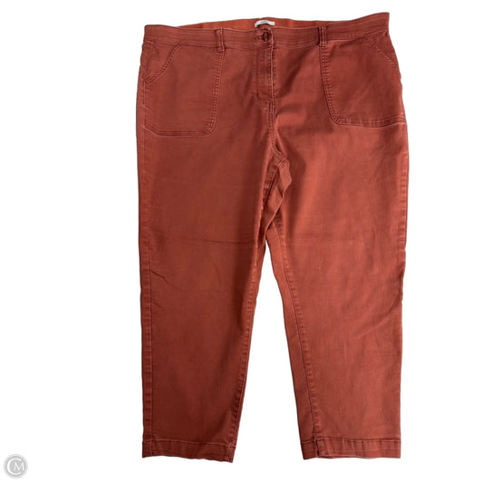 Pants Cargo & Utility By Croft And Barrow In Red, Size: 22