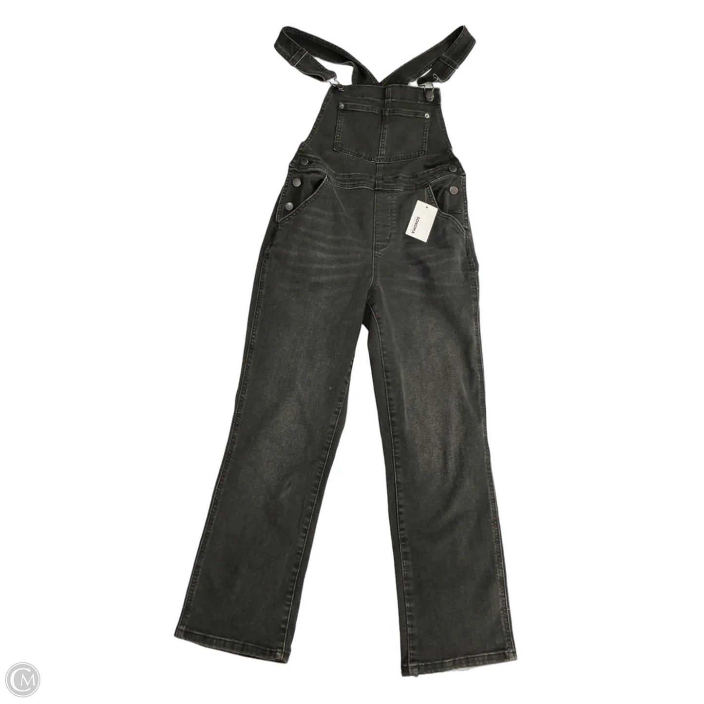 Overalls By Sonoma In Black Denim, Size: S