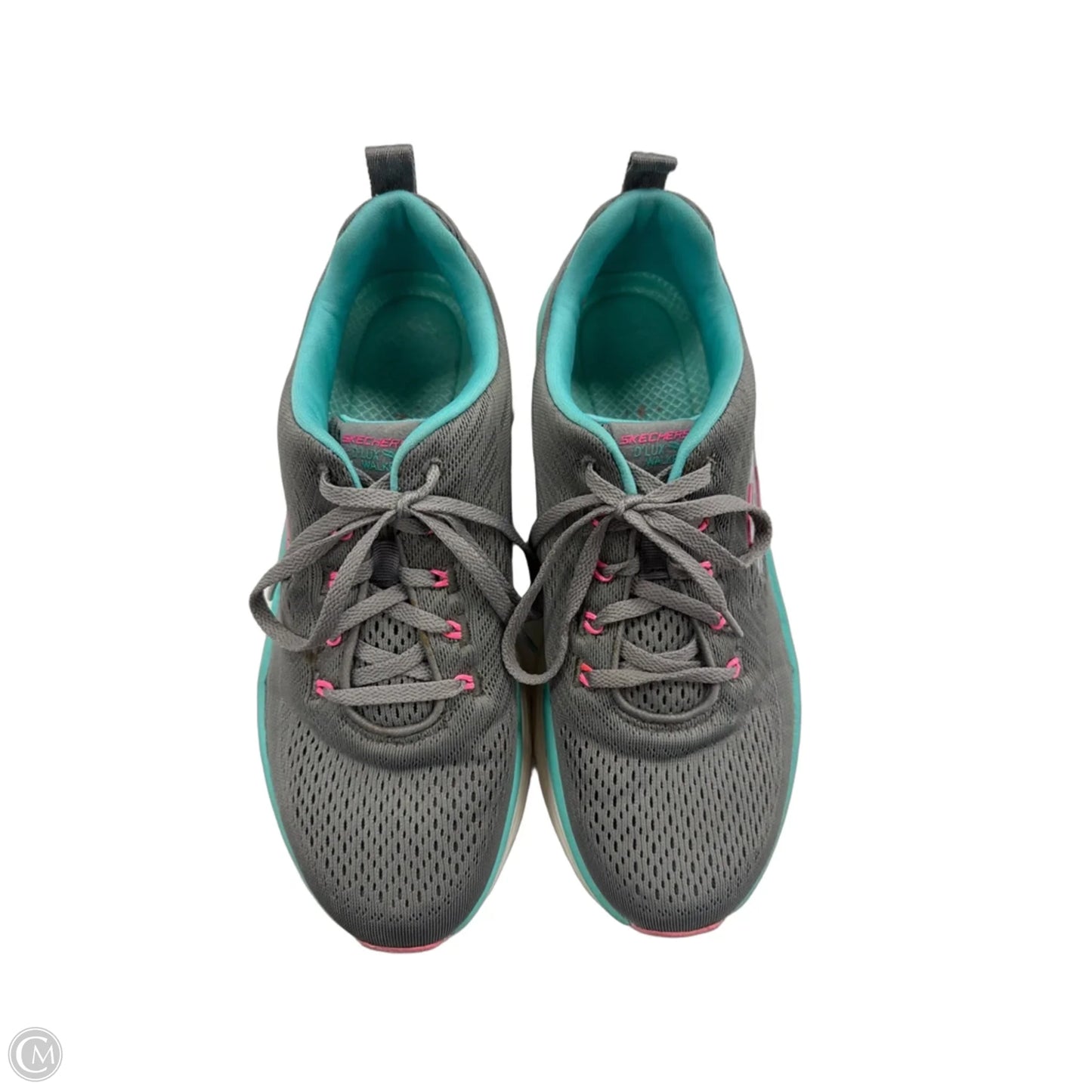 Shoes Athletic By Skechers In Grey & Pink, Size: 9