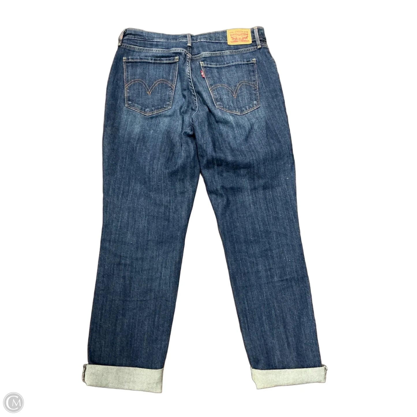Jeans Straight By Levis In Blue Denim, Size: 6