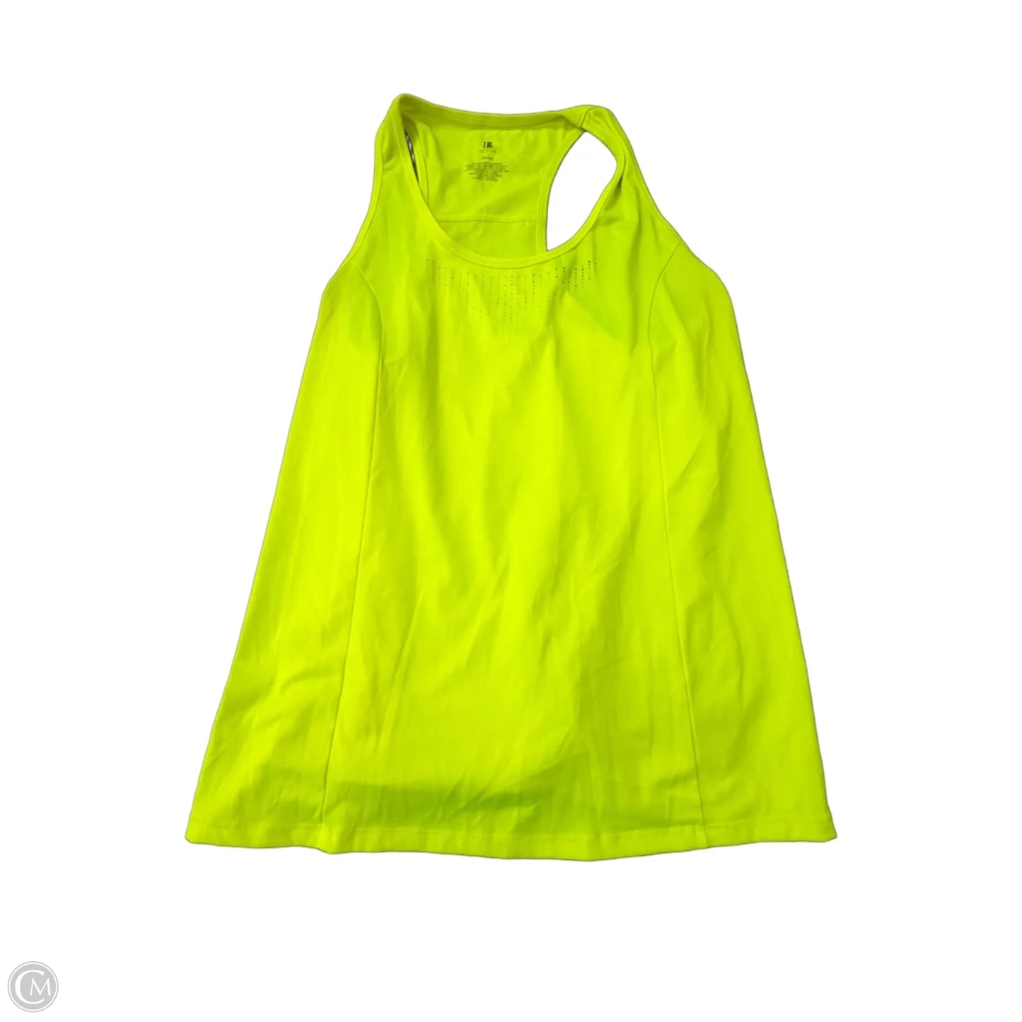 Athletic Tank Top By Clothes Mentor In Yellow, Size: Xl