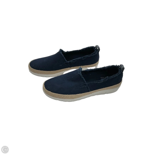 Shoes Flats By Skechers In Blue Denim, Size: 8
