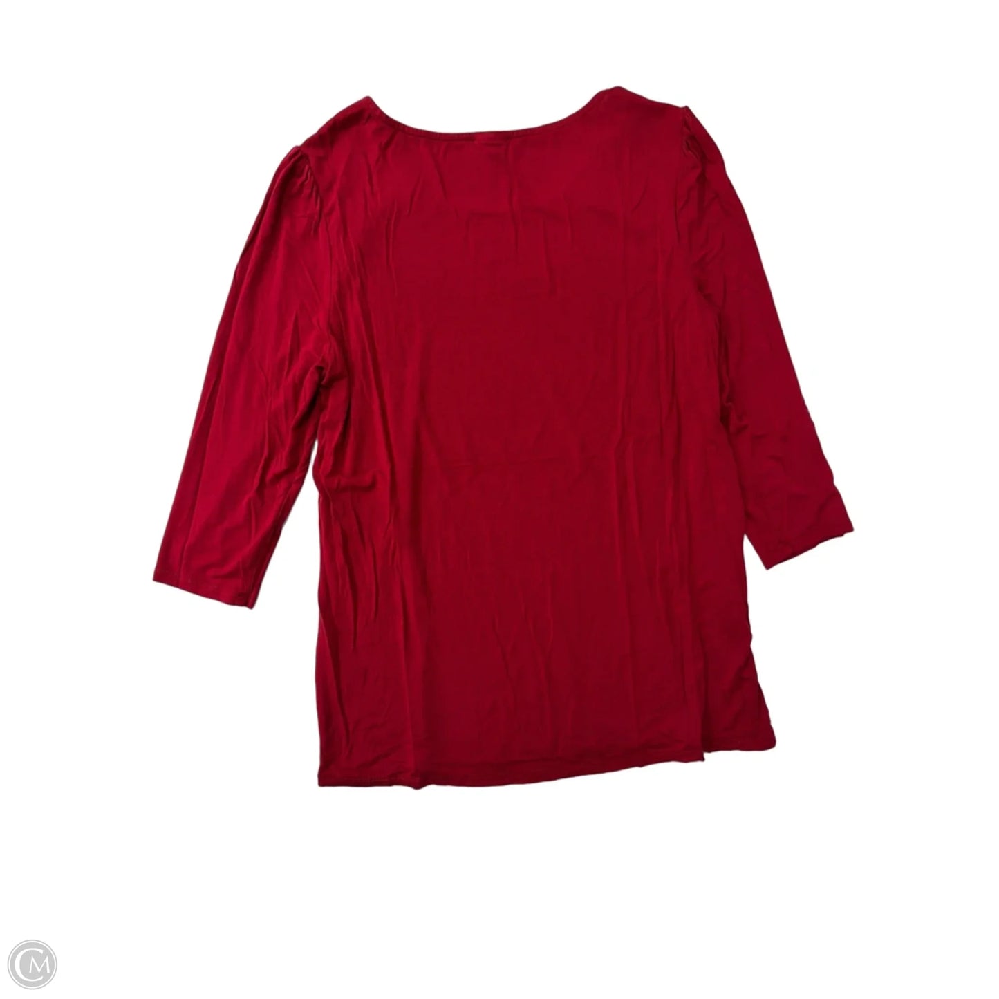 Top Long Sleeve By Dressbarn In Red, Size: M