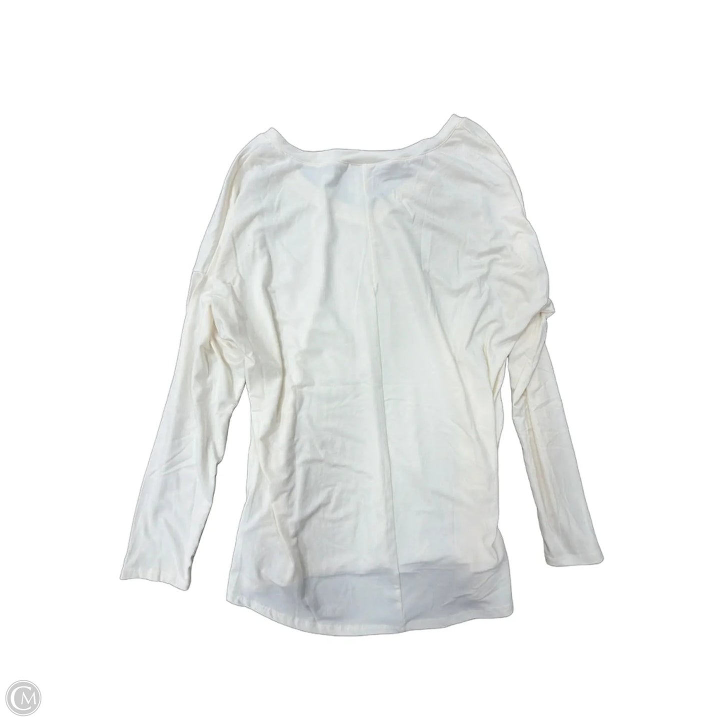 Top Long Sleeve Basic By Clothes Mentor In Cream, Size: M