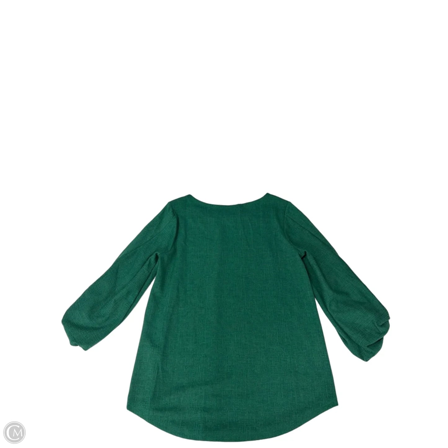 Top Long Sleeve By Dressbarn In Green, Size: M