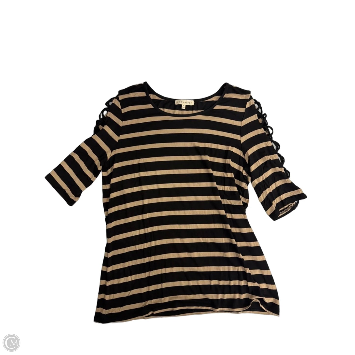 Top Long Sleeve By Dressbarn In Black, Size: M