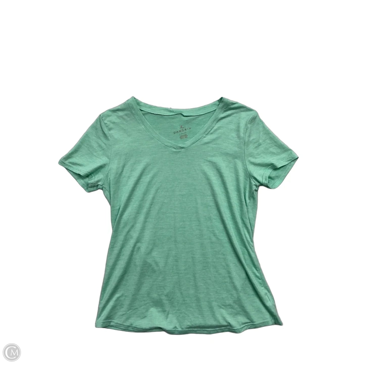 Athletic Top Short Sleeve By Danskin In Green, Size: L