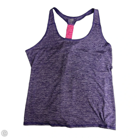 Athletic Tank Top By Avia In Purple, Size: 2x