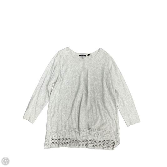 Top Long Sleeve By Cyrus In Grey, Size: 1x