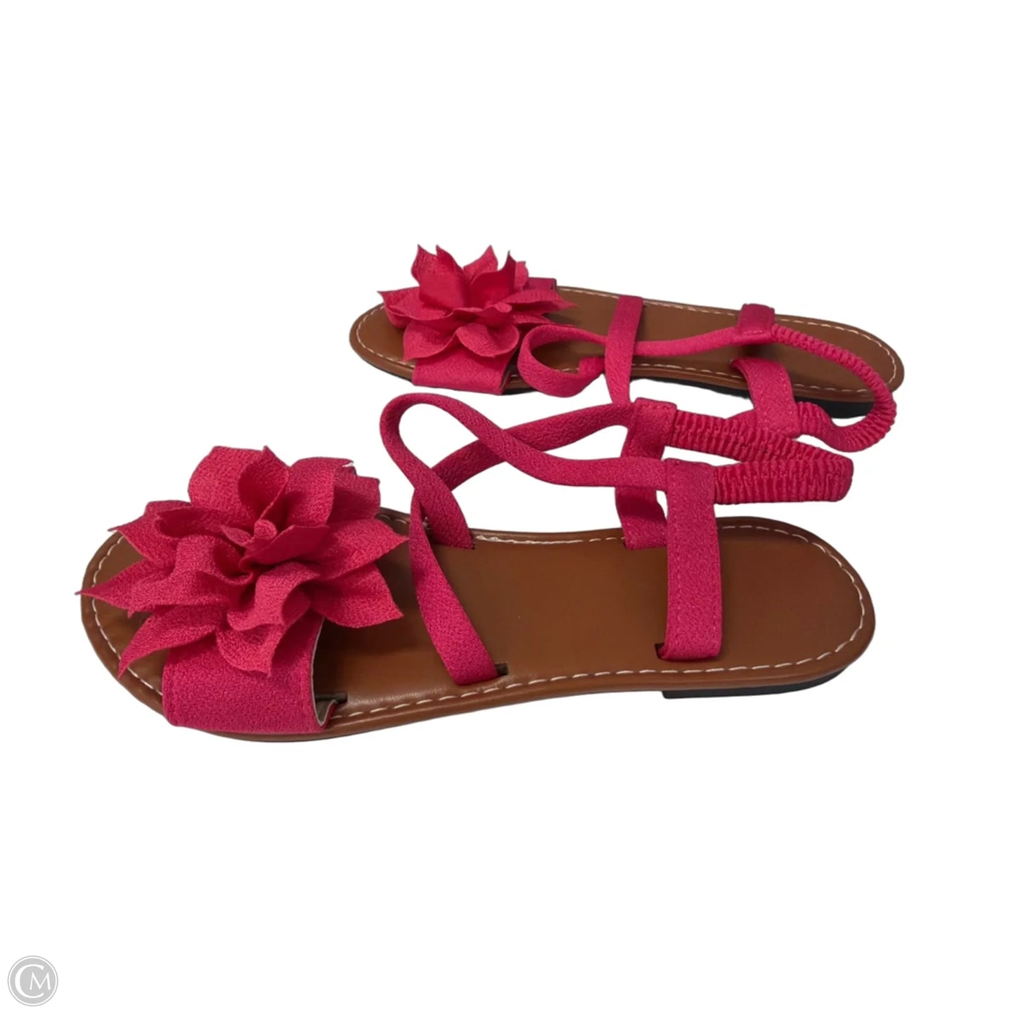 Sandals Flats By Clothes Mentor In Pink, Size: 8