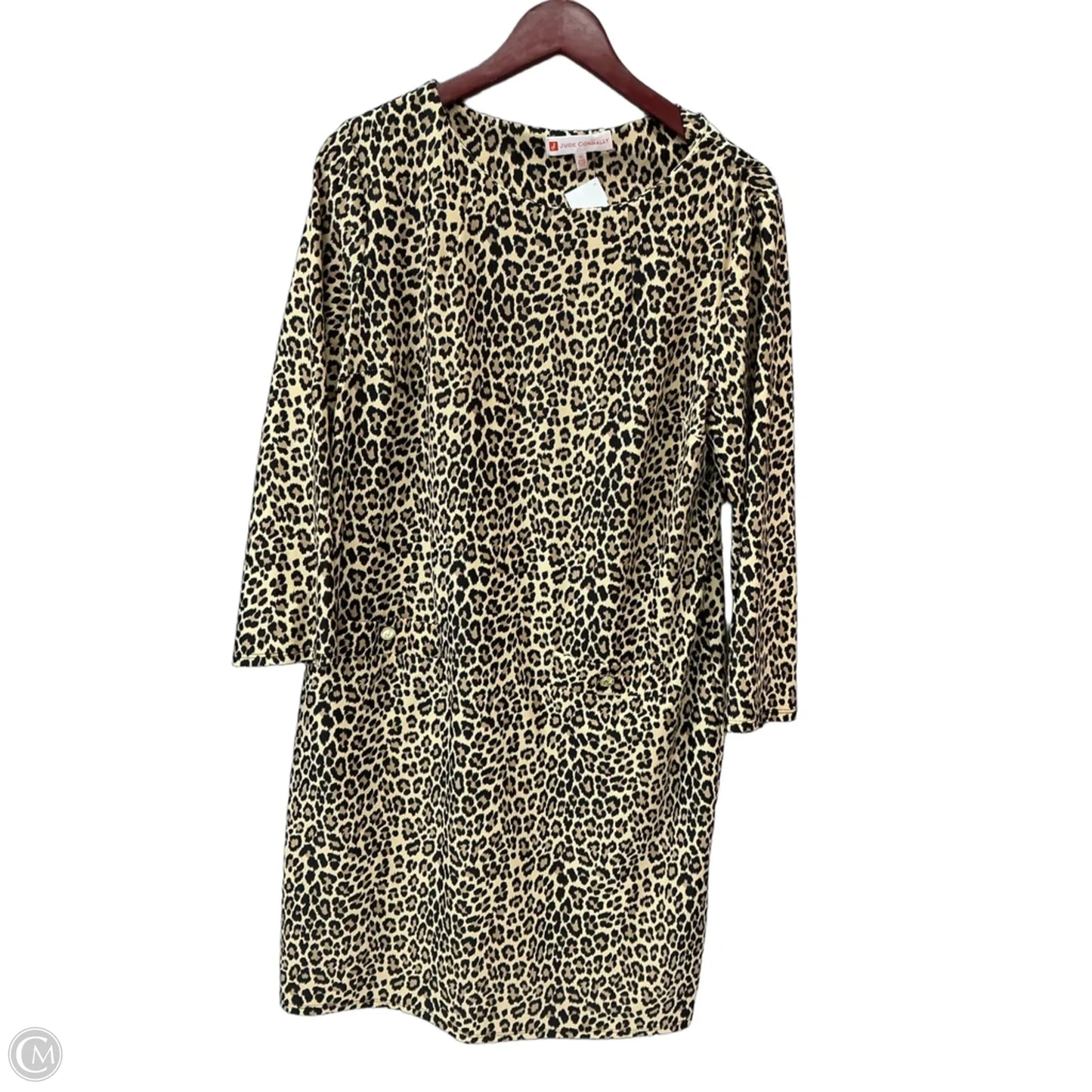 Dress Casual Midi By Jude Connally In Animal Print, Size: Xl