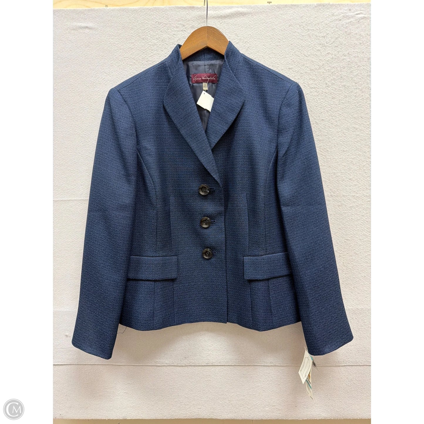 Blazer By Gloria Vanderbilt In Blue, Size: Xl