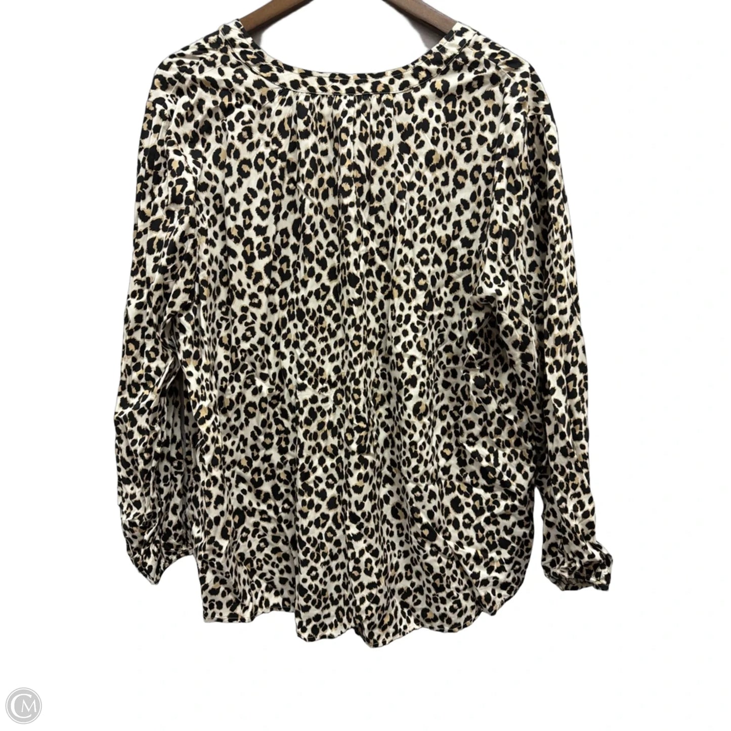 Top Long Sleeve By Old Navy In Animal Print, Size: 2x