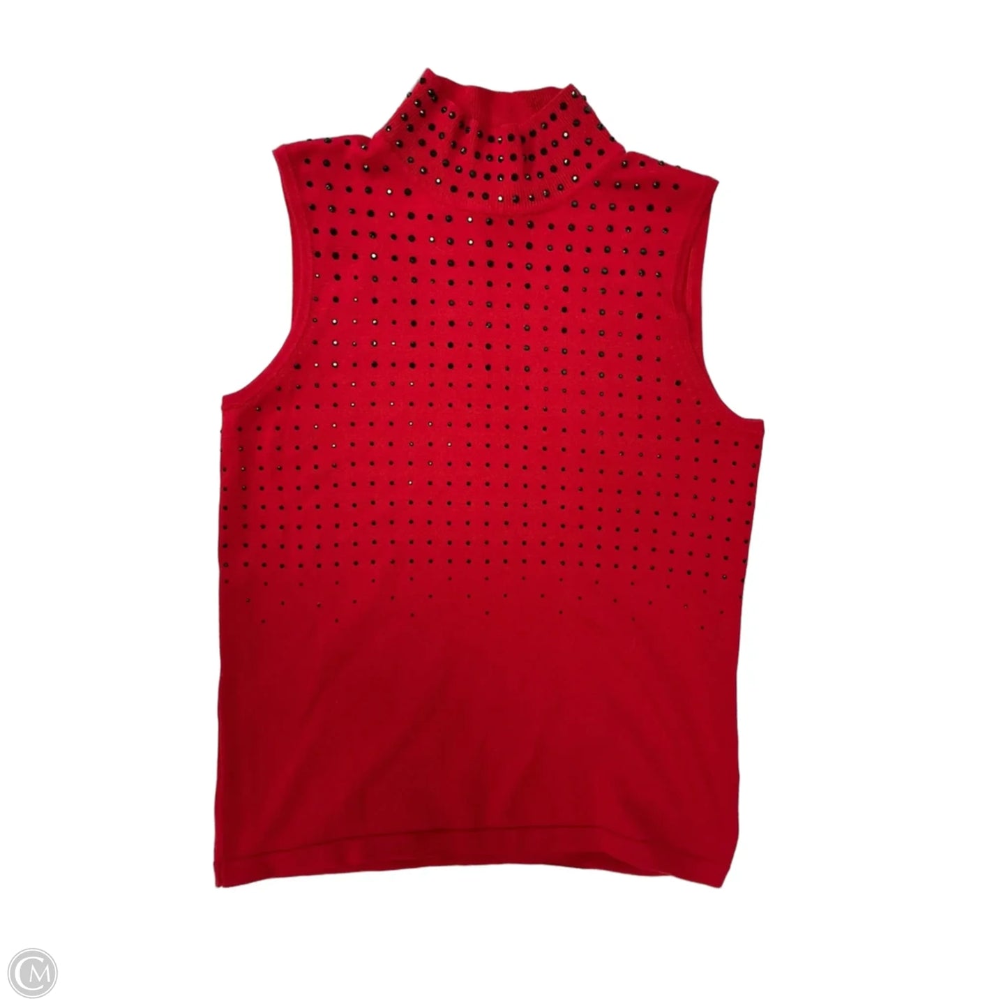 Sweater Short Sleeve By Cable And Gauge In Red, Size: S