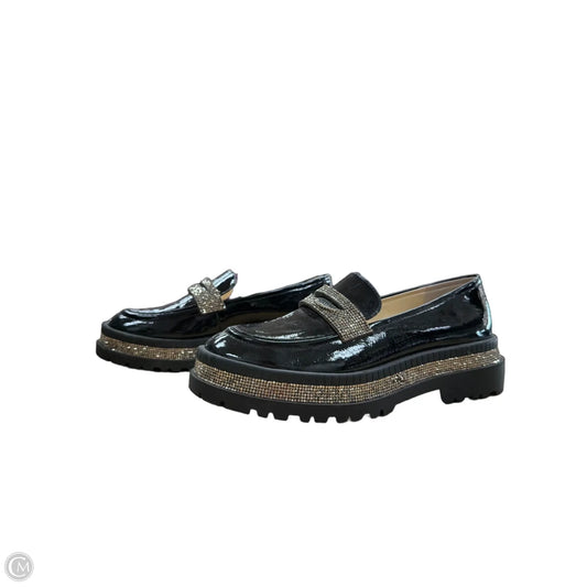 Shoes Flats By Jessica Simpson In Black & Gold, Size: 8.5