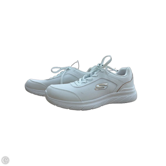 Shoes Athletic By Skechers In White, Size: 9.5