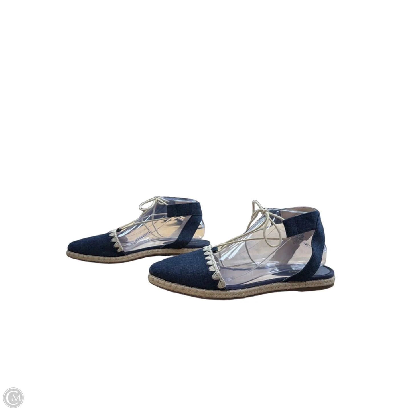 Sandals Flats By Nine West In Blue Denim, Size: 8.5