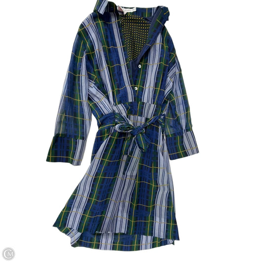 Dress Casual Midi By Gretchen Scott In Plaid Pattern, Size: M