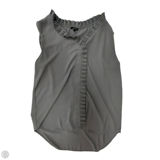 Top Sleeveless By Ann Taylor In Grey, Size: S
