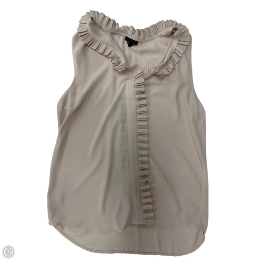Top Sleeveless By Ann Taylor In Beige, Size: S