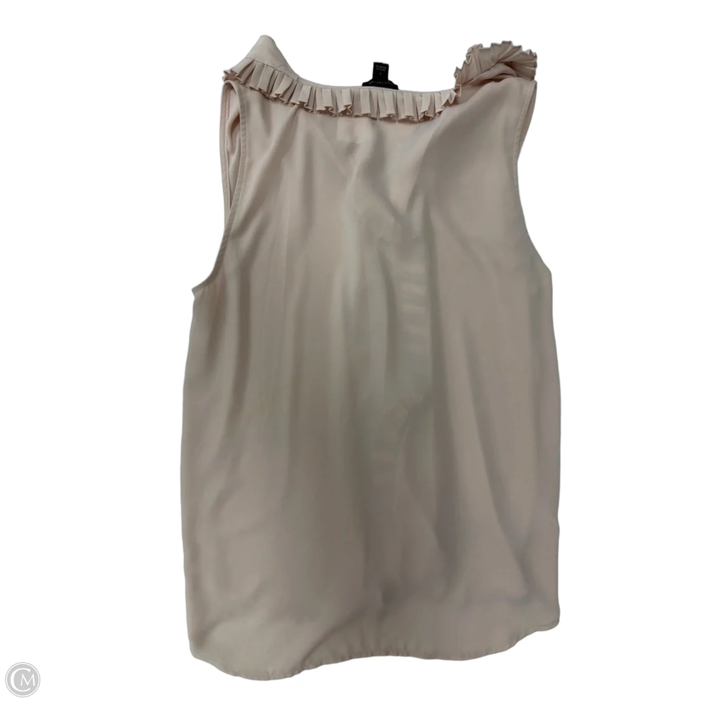 Top Sleeveless By Ann Taylor In Beige, Size: S