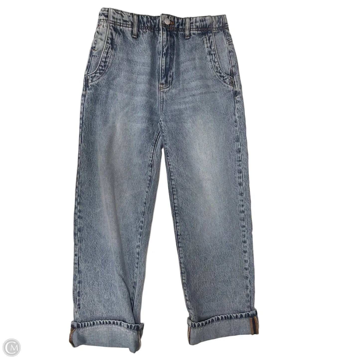 Jeans Straight By Pilcro In Blue Denim, Size: 4