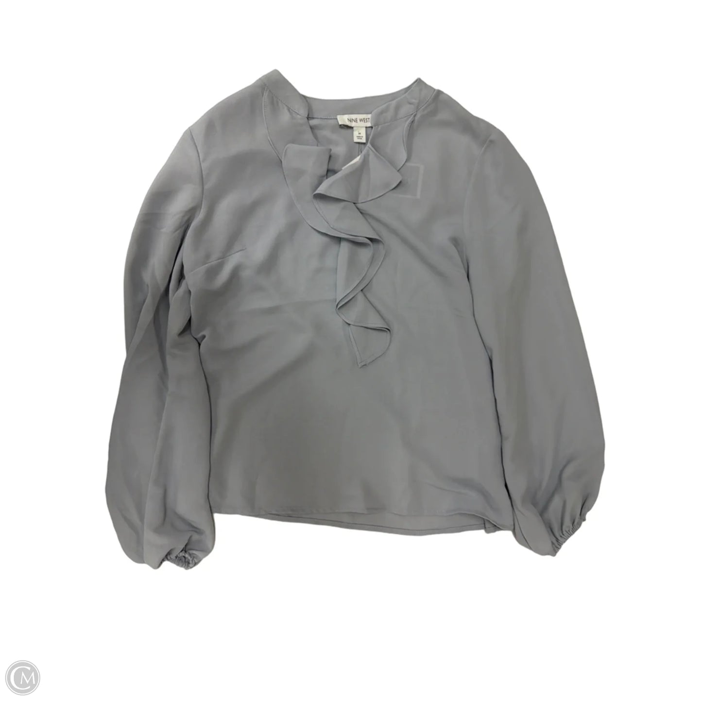 Top Long Sleeve By Nine West In Blue, Size: M