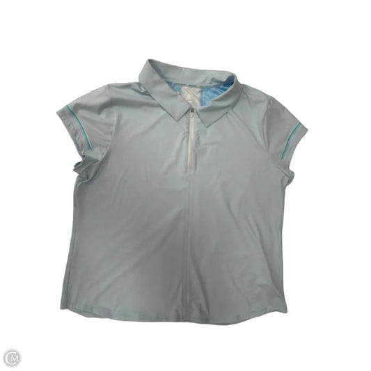 Athletic Top Short Sleeve By Rbx In Blue, Size: Xl