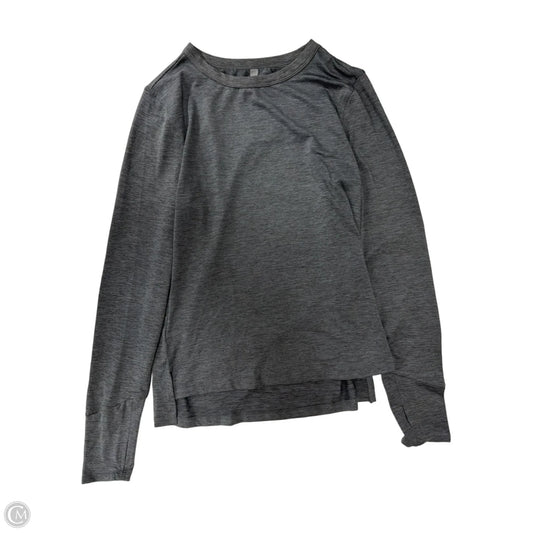 Athletic Top Short Sleeve By Mta Pro In Grey, Size: S
