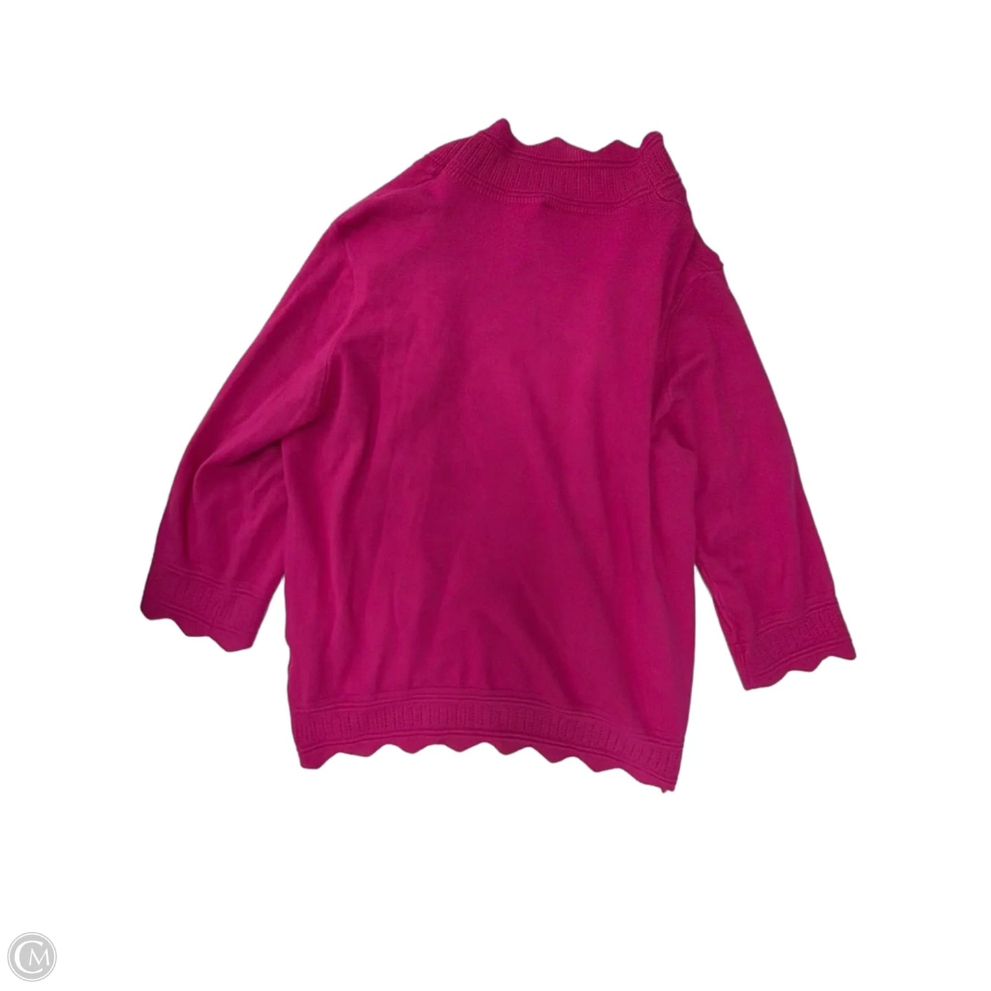 Sweater Cardigan By Clothes Mentor In Pink, Size: L