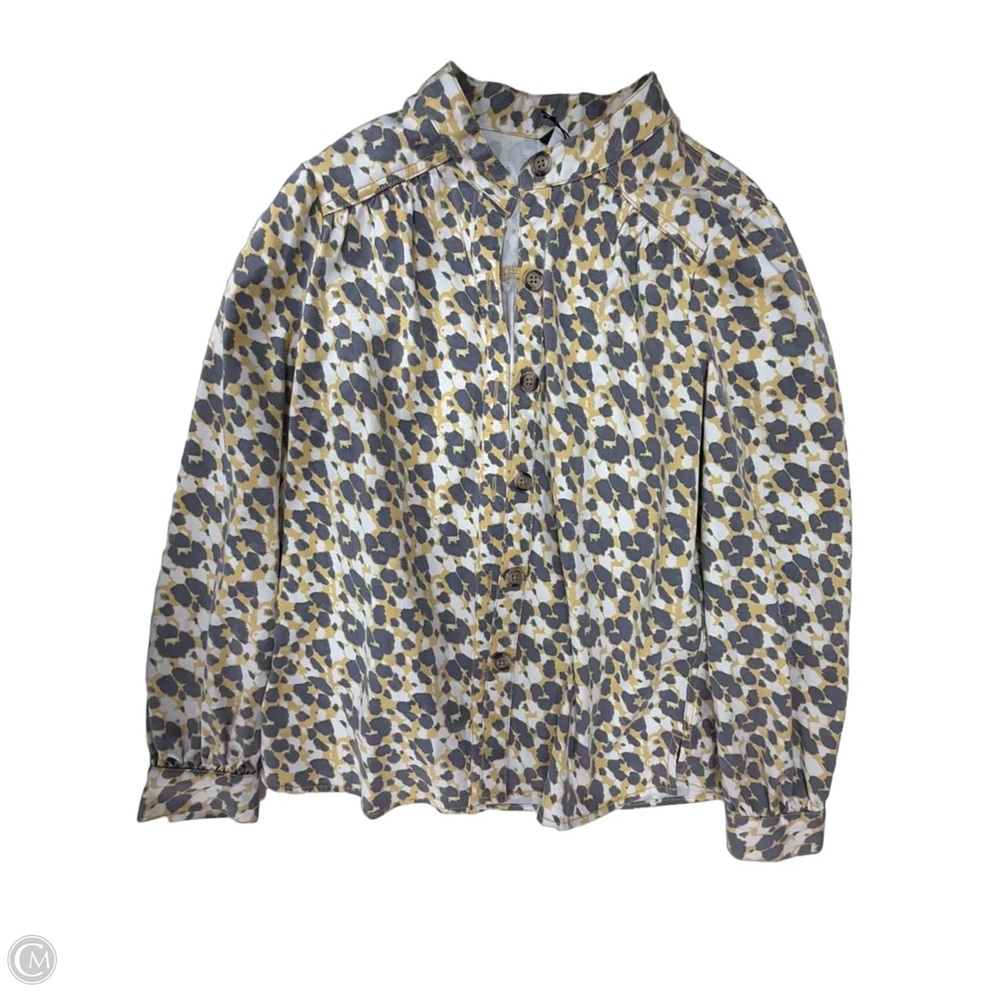 Jacket Other By Cabi In Grey & Yellow, Size: M