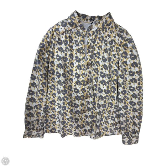 Jacket Other By Cabi In Grey & Yellow, Size: M