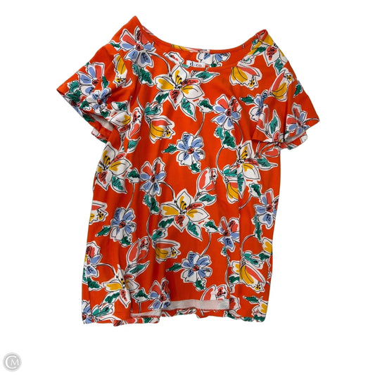Top Short Sleeve By Denim And Company In Multi-colored, Size: 3x