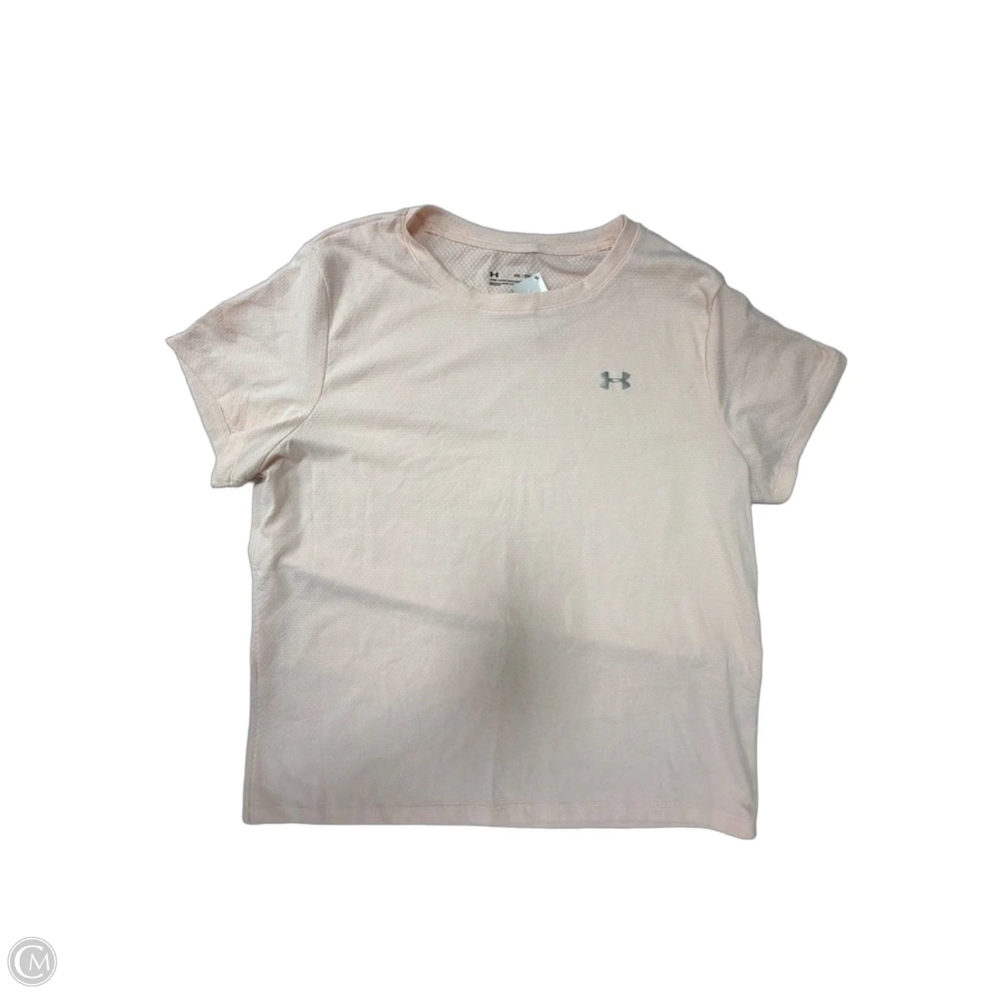 Athletic Top Short Sleeve By Under Armour In Pink, Size: 2x