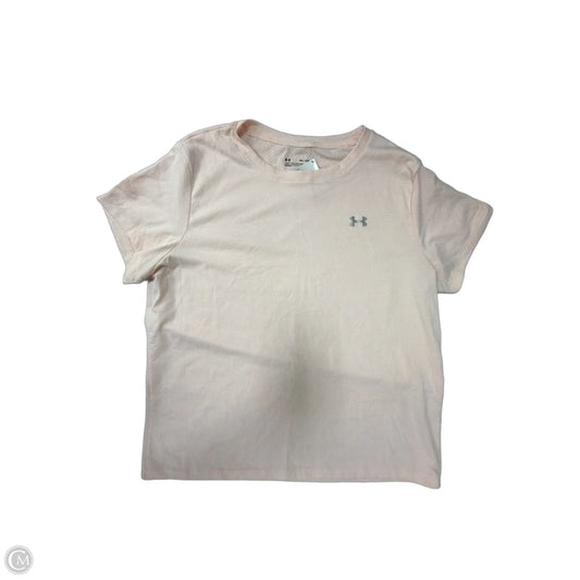Athletic Top Short Sleeve By Under Armour In Pink, Size: 2x