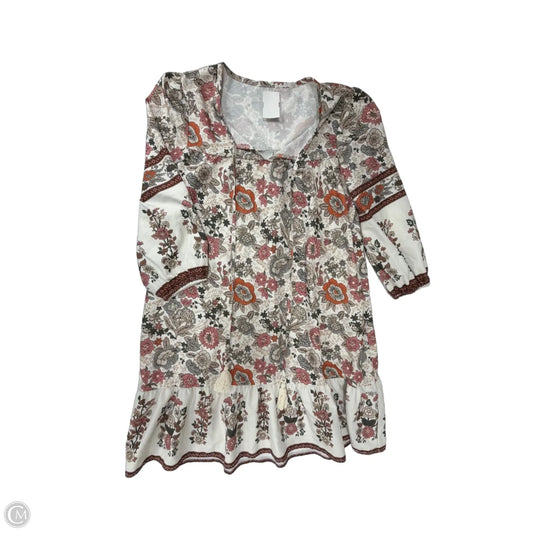 Dress Casual Midi By Clothes Mentor In Multi-colored, Size: S