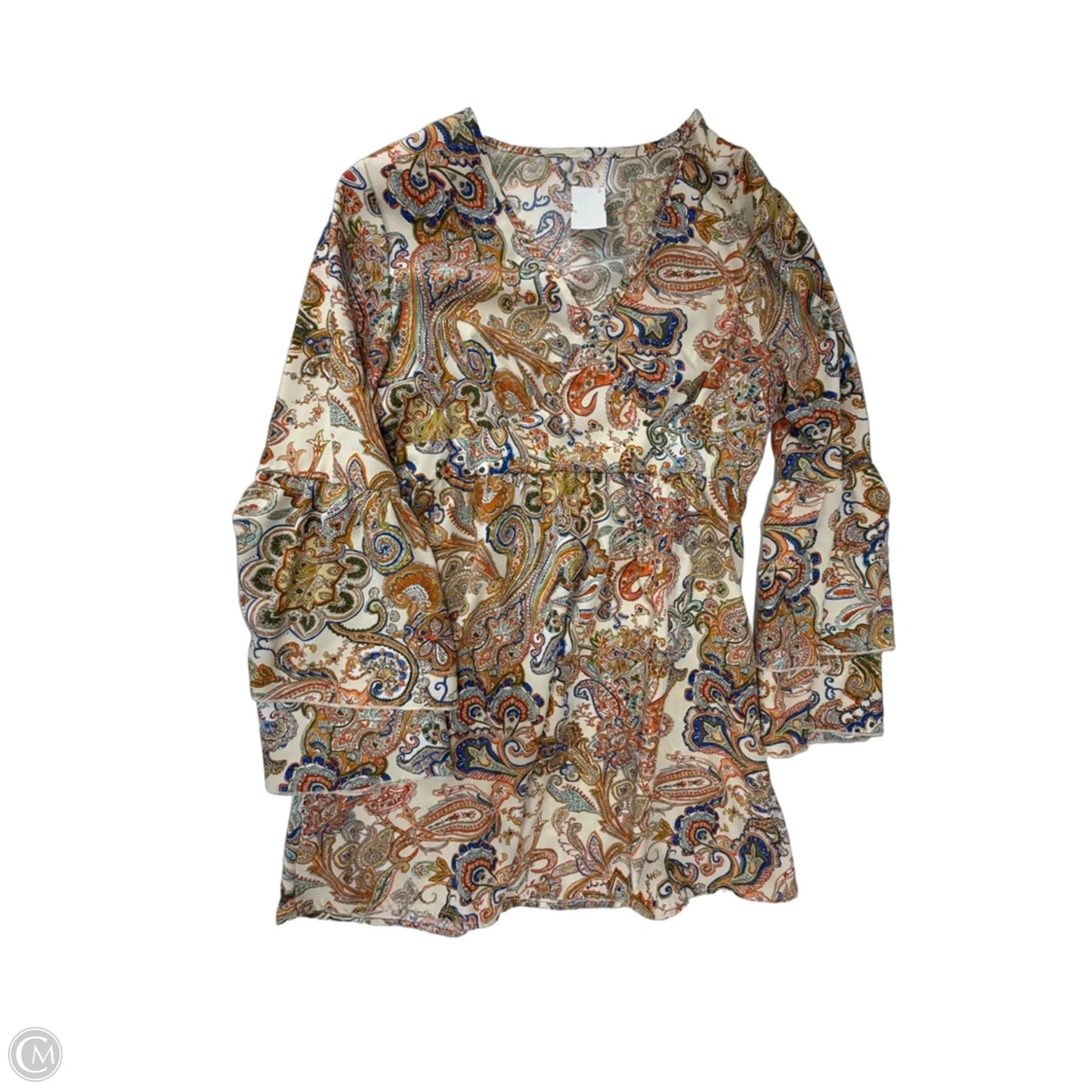 Dress Casual Midi By Clothes Mentor In Paisley Print, Size: L