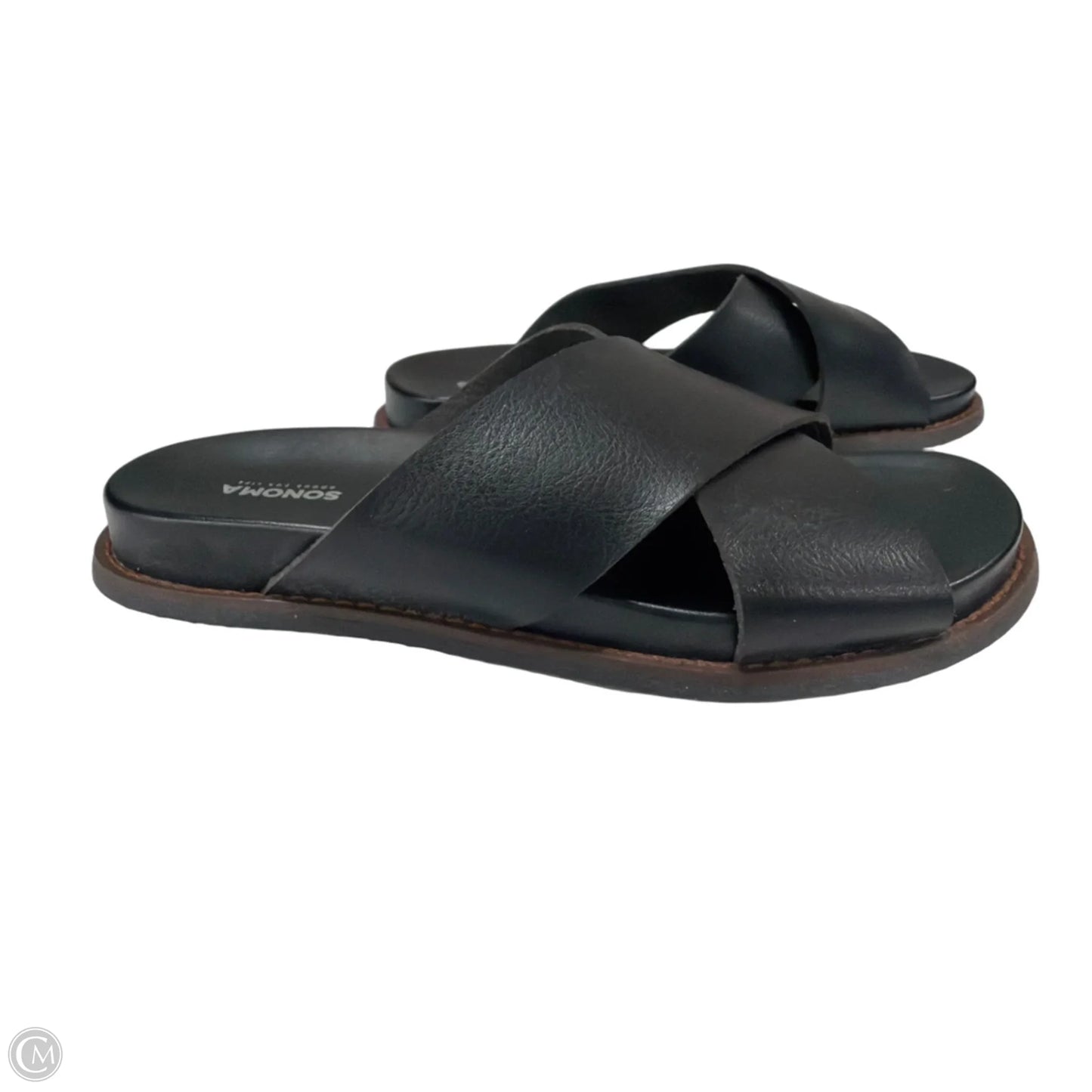 Sandals Flats By Sonoma In Black, Size: 6