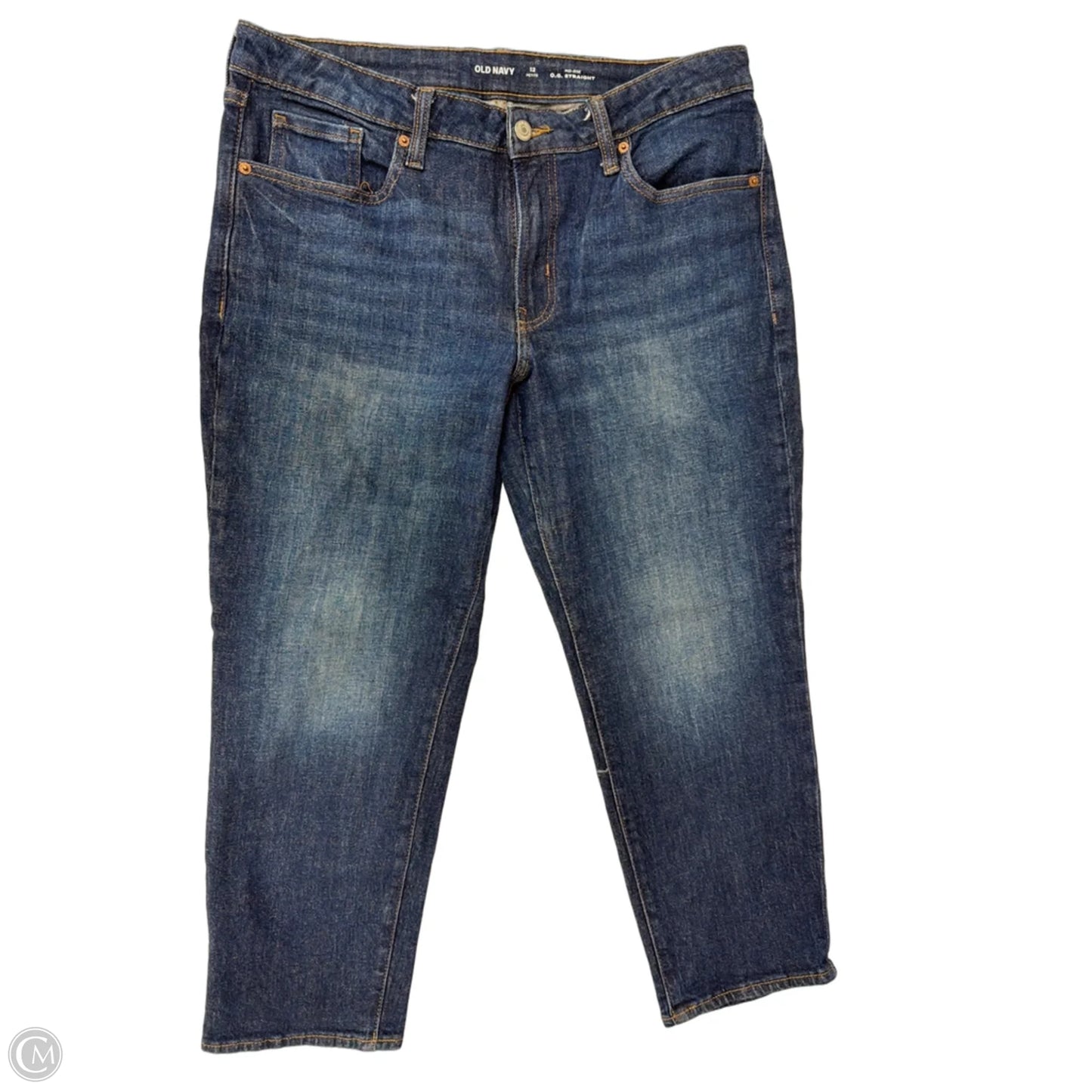 Jeans Straight By Old Navy In Blue Denim, Size: 12