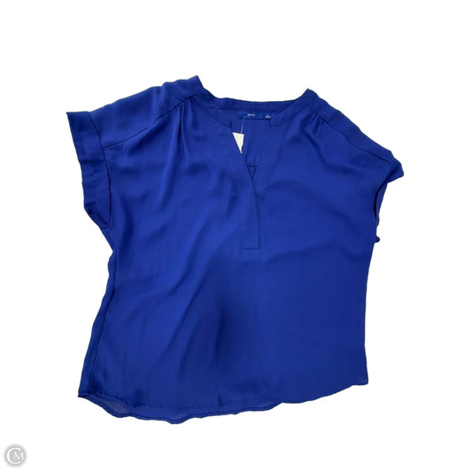 Top Short Sleeve By Apt 9 In Blue, Size: L