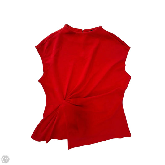 Top Short Sleeve By Cable And Gauge In Red, Size: M