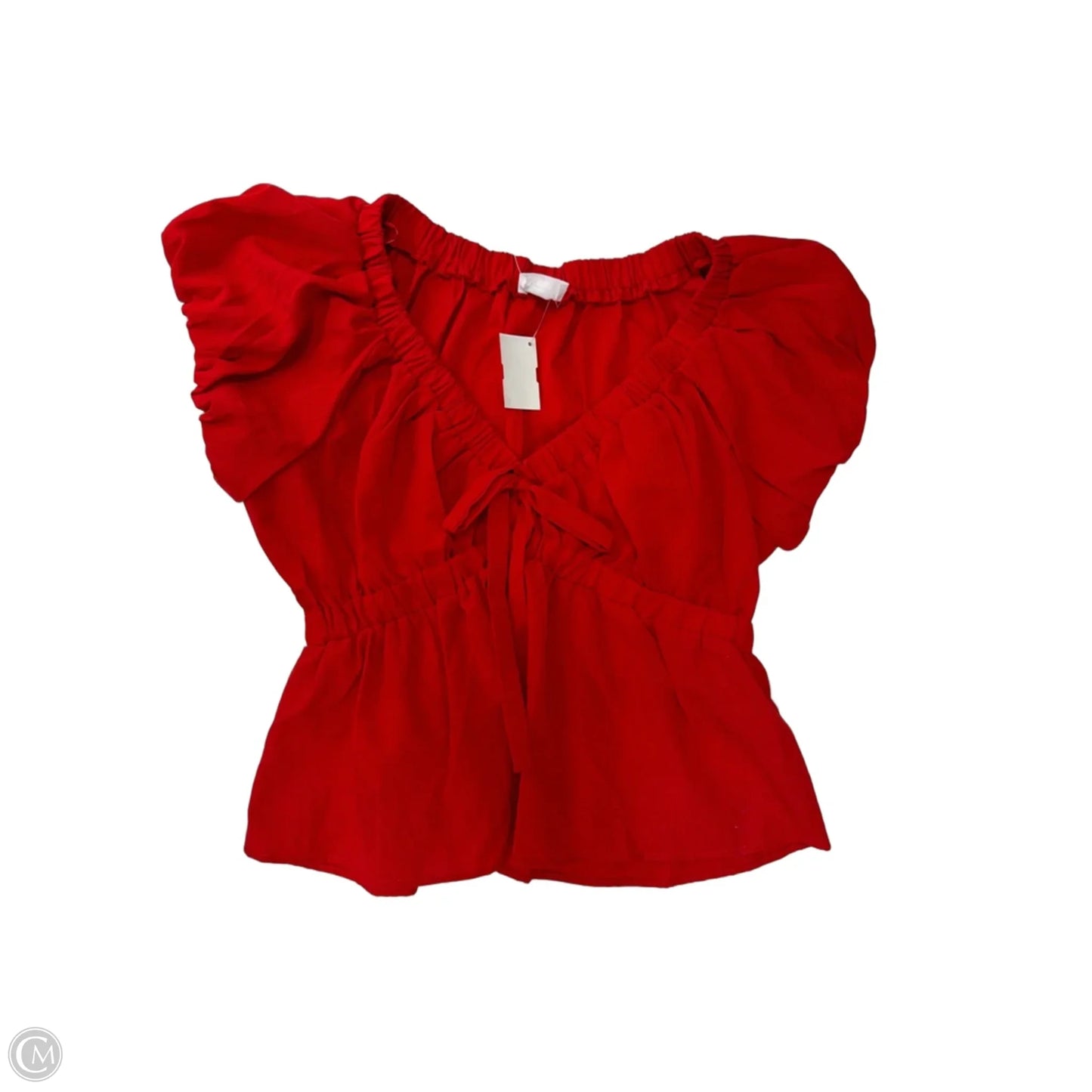 Top Short Sleeve By Sienna Sky In Red, Size: L