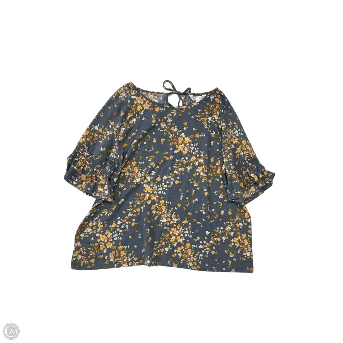 Top Short Sleeve By Lc Lauren Conrad In Floral Print, Size: Xl