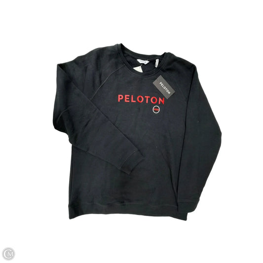 Athletic Sweatshirt Crewneck By Peloton In Black, Size: L