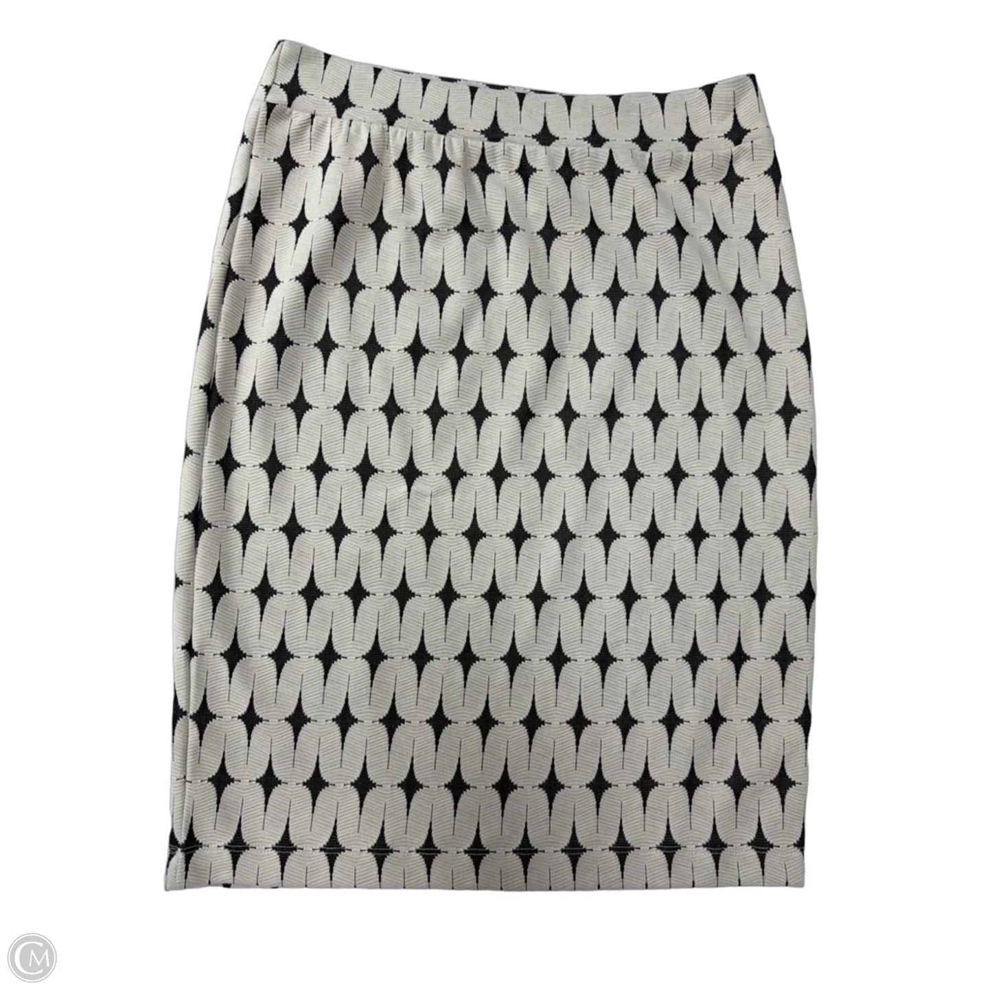 Skirt Midi By Renee C In Cream & Grey, Size: L