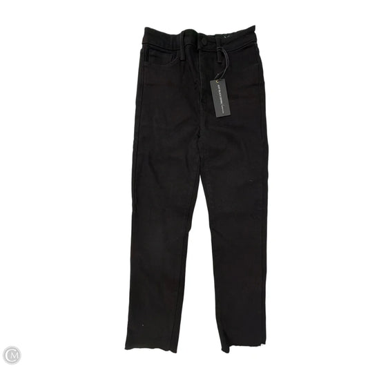 Jeans Straight By Clothes Mentor In Black Denim, Size: 4