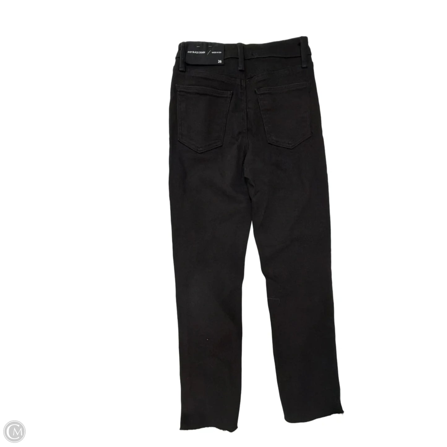 Jeans Straight By Clothes Mentor In Black Denim, Size: 4