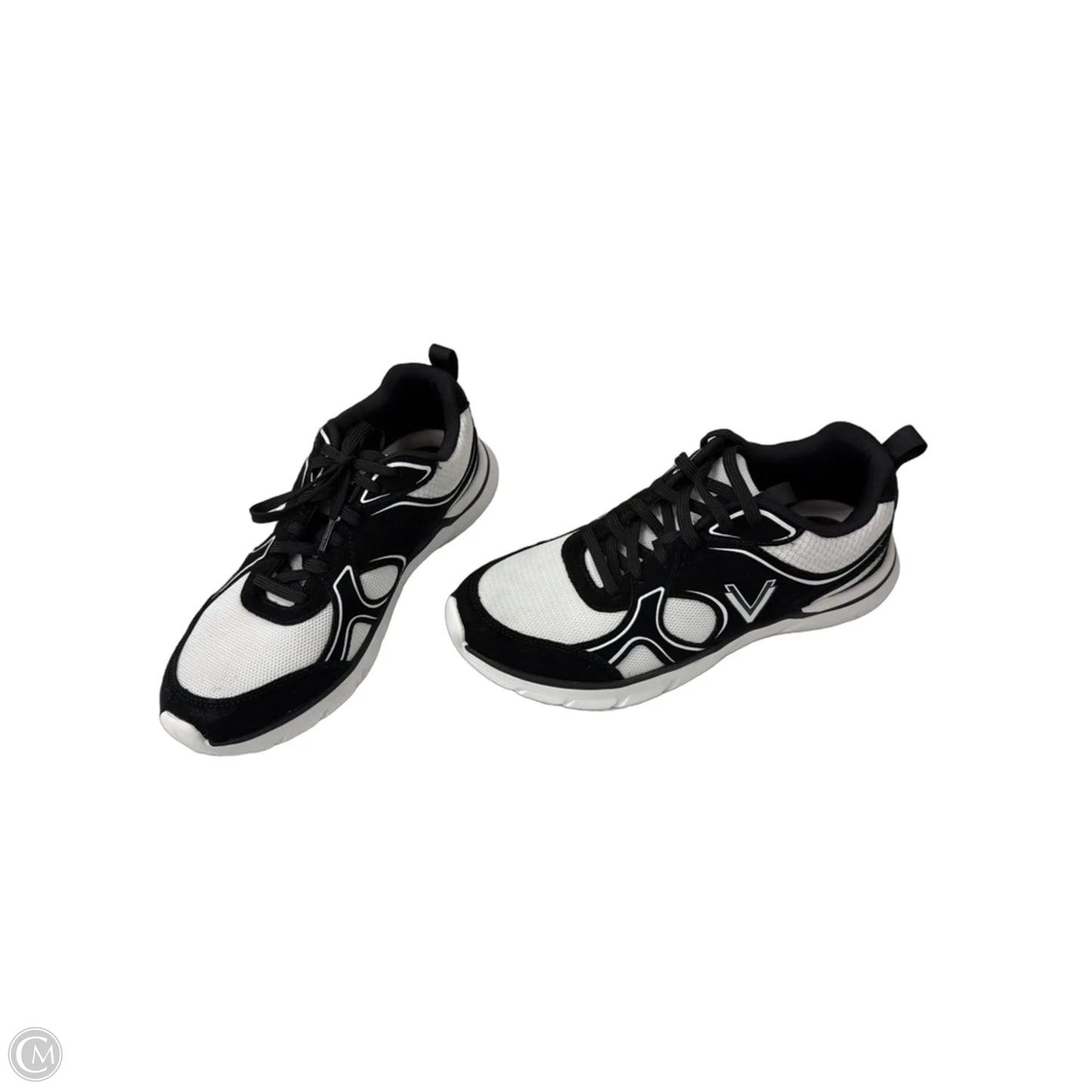 Shoes Athletic By Vionic In Black & White, Size: 10