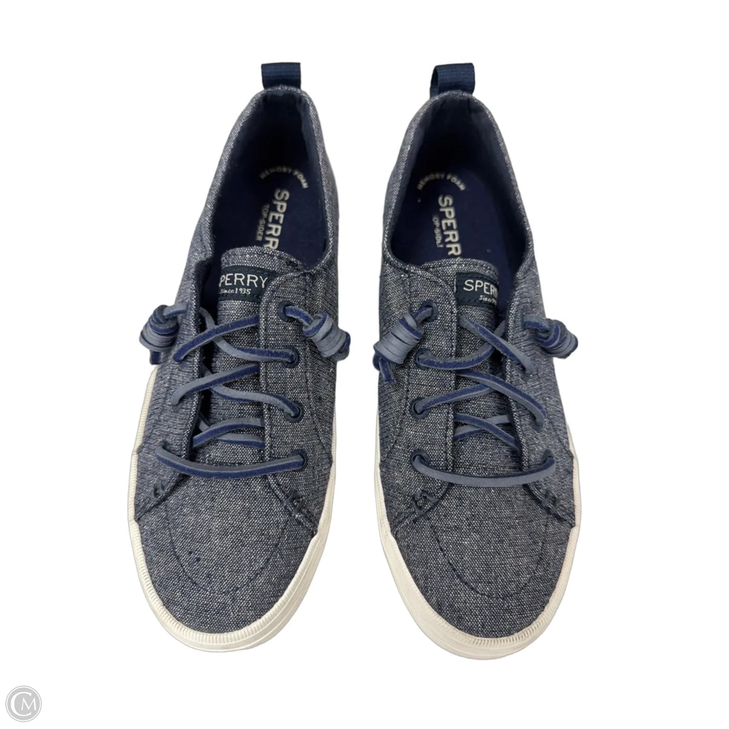 Shoes Sneakers By Sperry In Blue Denim, Size: 7